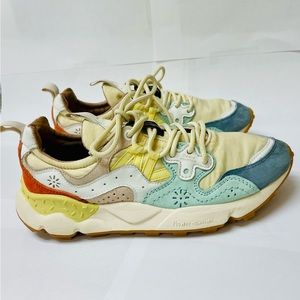 FLOWER MOUNTAIN YAMANO 3 SNEAKER (WOMEN) - LIGHT BLUE/BEIGE